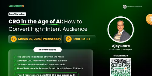 CRO in the Age of AI: How to convert high-intent audience