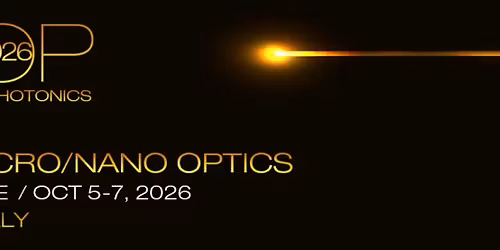 Nanophotonics and Micro\/Nano Optics International Conference 2026