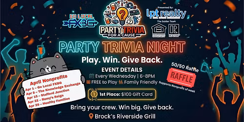 FREE Party Trivia Night to Support Local Nonprofits and Build Community