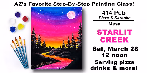 Starlit Creek - Paint and Sip Event!