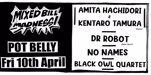 Amita Hachidori & Kentaro Tamura, Dr Robot, No Names, Black Owl Quartet