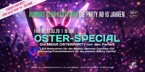 DIE PARTY ab 16 Jahren - Oster-Special