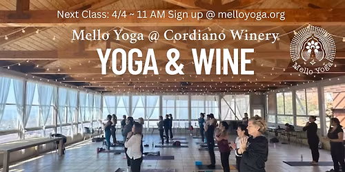 Yoga & Wine at Cordiano Winery