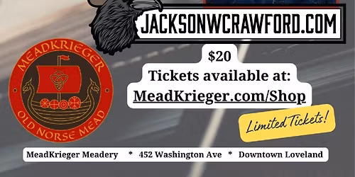 Dr. Jackson Crawford- April 29th Speaking Event