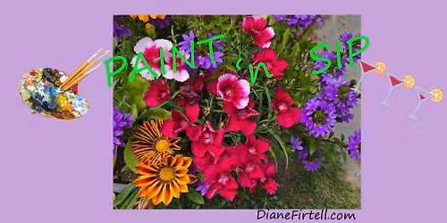 Paint 'n Sip w\/local artist Diane Firtell