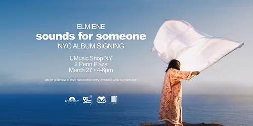 Elmiene Album Signing at UMusic Shop NY