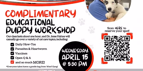 Complimentary Puppy Workshop