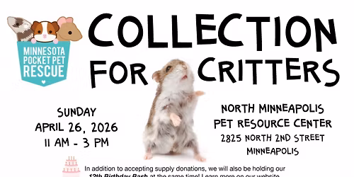 Collection for Critters Supply Drive