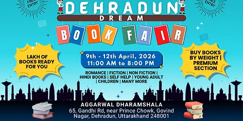 BookMafiya's Dream Book Fair - DEHRADUN | 9th - 12th April, 2026