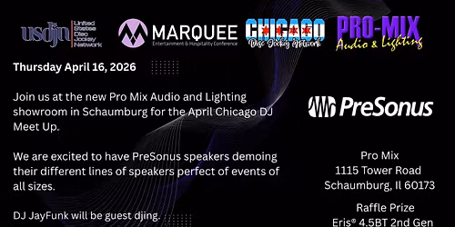 APRIL CHICAGO DISC JOCKEY MEET UP