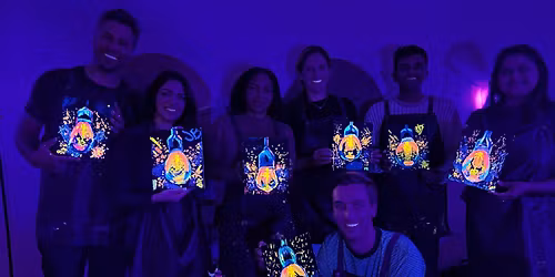 Neon Paint & Sip Experience