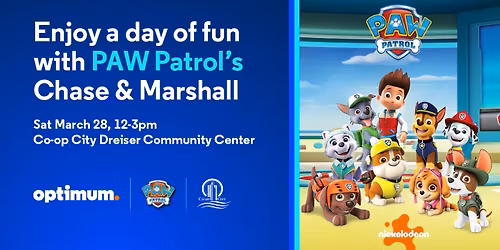 Enjoy a day of fun with PAW Patrol’s Chase & Marshall