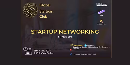 GLOBAL STARTUPS CLUB l STARTUP NETWORKING Singapore 2026
