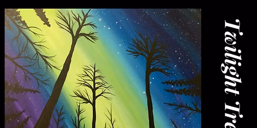 Beyond the Spectrum Art Program - Twilight Trees Acrylic