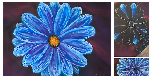 Beyond the Spectrum Art Program - Gerber Daisy, Drawing with Pastels