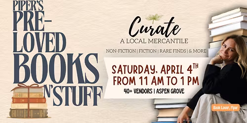 Piper's Pop Up Book Shop at Aspen Grove