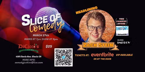Slice of Comedy headlining Zach Stein
