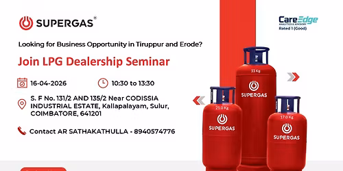 Seminar on LPG Cylinder Dealership | Tiruppur and Erode