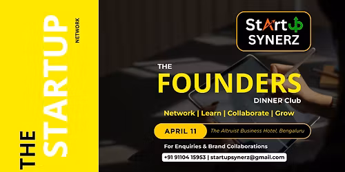 The Founders Dinner Club | The Startup Network - Bengaluru Chapter