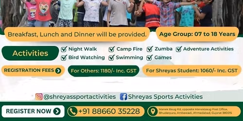 Shreyas foundation over night camp