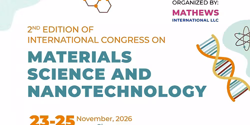 2nd Edition of International Congress on Material Science and Nanotechnology