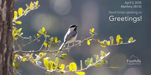 David Green speaking on "Greetings!" | Easter Sunday