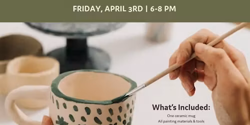 Ceramic Mug Painting with Mercado Art Studio at Laurel Miami Beach on April 3