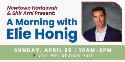 CNN Senior Legal Analyst Elie Honig to Speak at Shir Ami on April 26