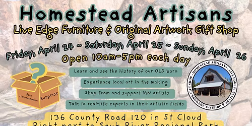 Homestead Artisans Pop-Up Shop: Barn History and Transformation!