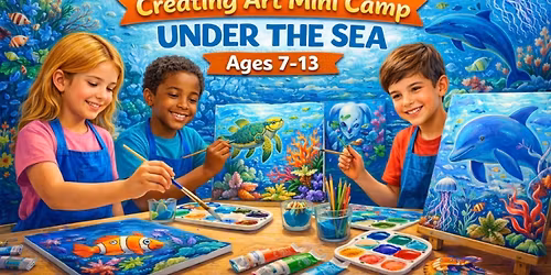3-Day Youth Mini Art Camp: The Joy of Acrylic Painting - Under the Sea (Ages 7-13)