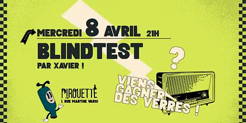 Blindtest de Xavier