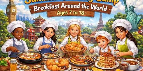 Art of Cooking Half-Day Youth Summer Camp - Breakfast Around the World (Ages 7-18)