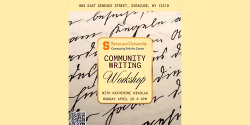 Community Writing Workshop with Katherine Nikolau