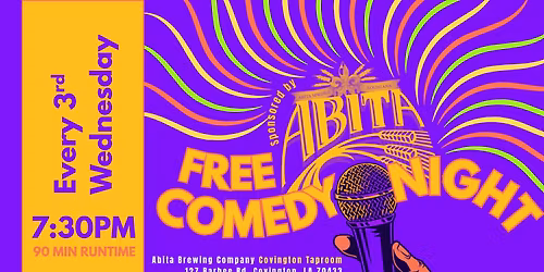 Laugh United Comedy Night at the Abita Taproom | Covington | April 15