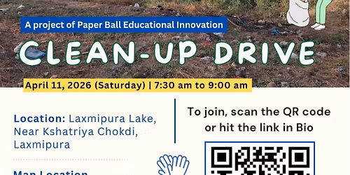 Clean-Up Drive- 11-Apr-2026, Saturday, 7:30 AM