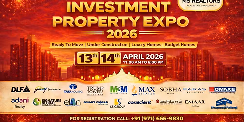 Gurgaon property expo \u2014 SPR deep dive, new launch (April 13-14).