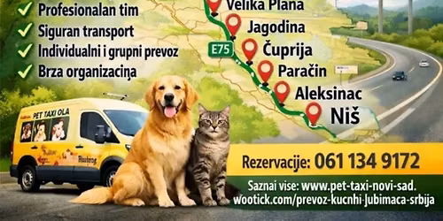 \ud83d\udc3e\ud83d\udee3\ufe0f EKSPRES PET TAXI RUTA: NOVI SAD \u2794 NI\u0160 (Auto-put E75) \ud83c\uddf7\ud83c\uddf8