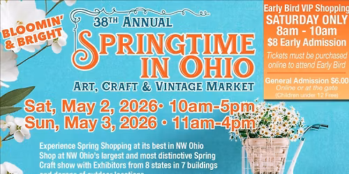 38th Annual Springtime in Ohio art, craft and vintage market