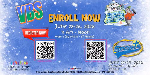 Kids Summer Camp in Dallas \u2013 VBS + Sports Camp Option