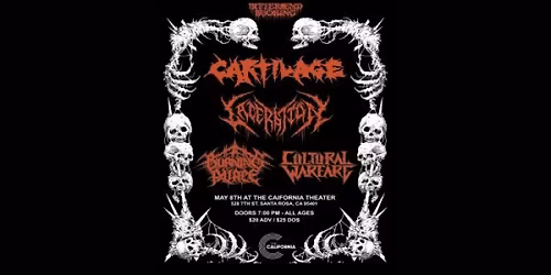 Cartilage \/ Laceration \/ Burning Palace \/ Cultural Warfare