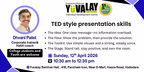 TED style presentation skills