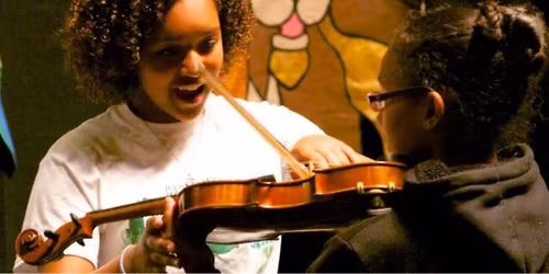 Spring Arts Walk Instrument Petting Zoo