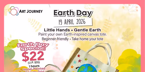 Earth Day Kids Workshop in Tengah | Tote Painting Activity (Ages 4\u201312)