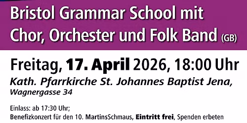 Bristol Grammar School \/\/ Benefizkonzert Jena