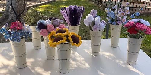 Crochet Flowers at the Creek and Craft Market