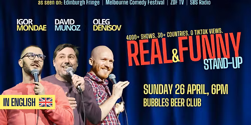 Real & Funny: Stand-up Show in English - Alicante