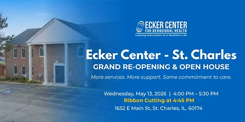 Ecker Center \u2013 St. Charles Grand Re-Opening & Open House