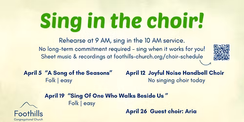Sing in the choir!