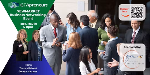 GTApreneurs May 19-2026 Newmarket Business Networking Event
