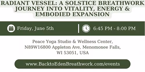 Radiant Vessel: A Solstice Breathwork Journey into Vitality, Energy & Embodied Expansion